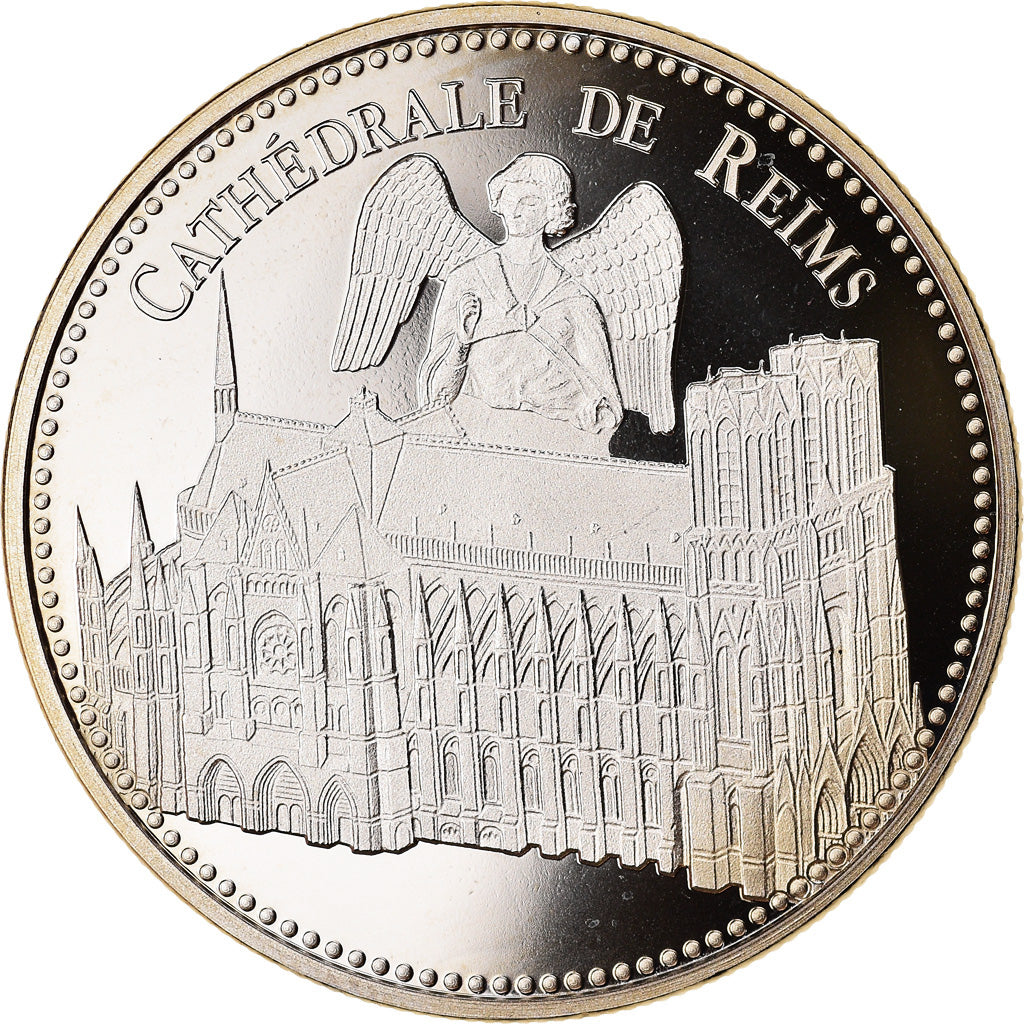 France, Médaille, Cathédrale de Reims, FDC, Copper-nickel