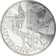 France, 10 Euro, Auvergne, 2011, MS(63), Silver