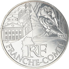 France, 10 Euro, Franche-Comté, 2011, MS(63), Silver
