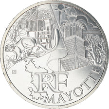 Francia, 10 Euro, Mayotte, 2011, SPL, Argento