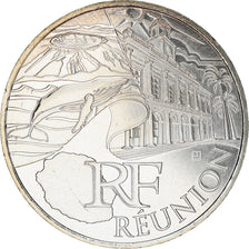 France, 10 Euro, Réunion, 2011, MS(63), Silver