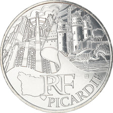 France, 10 Euro, Picardie, 2011, MS(63), Silver