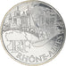 France, 10 Euro, Rhône Alpes, 2011, MS(63), Silver