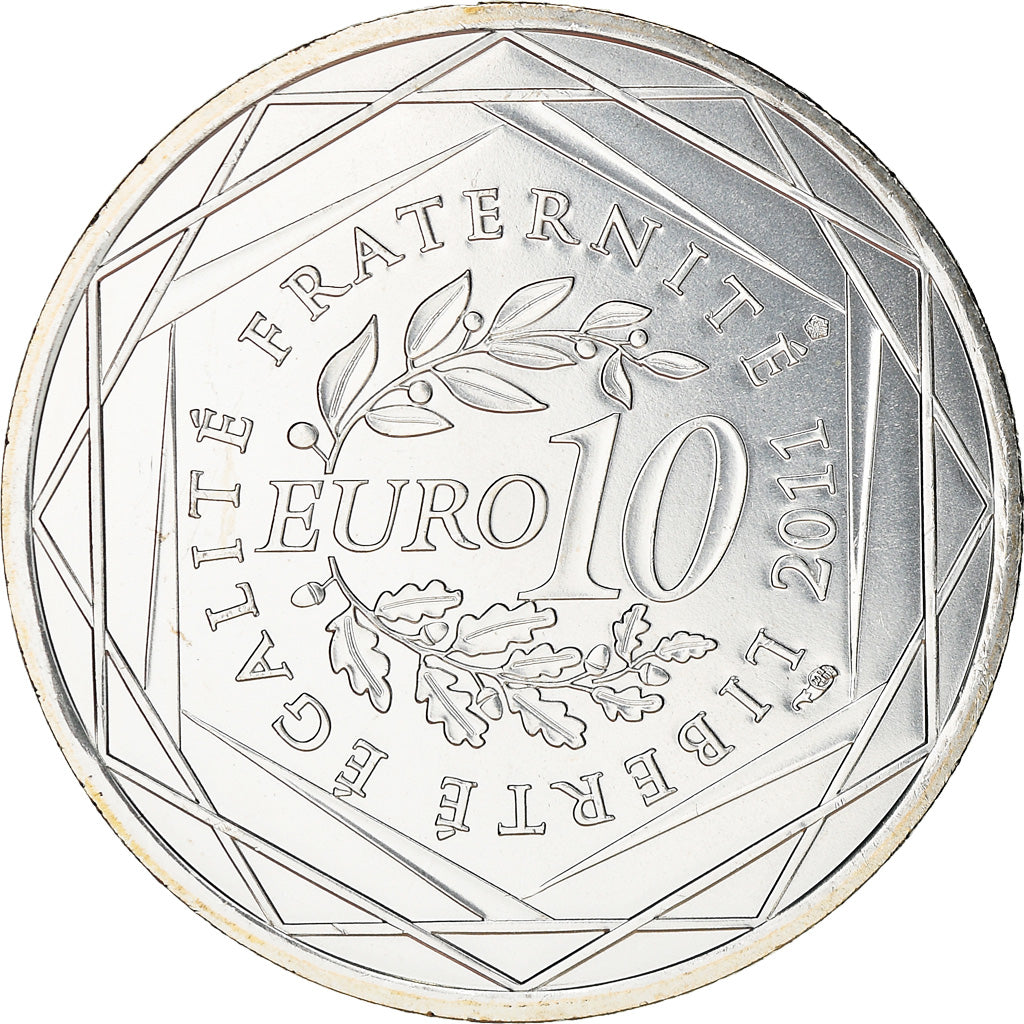 Francia, 10 Euro, Corse, 2011, SPL, Argento