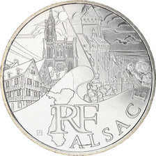 France, 10 Euro, Alsace, 2011, MS(63), Silver