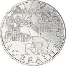 France, 10 Euro, Lorraine, 2011, MS(63), Silver