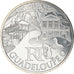 France, 10 Euro, Guadeloupe, 2011, MS(63), Silver