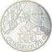 France, 10 Euro, Guadeloupe, 2012, MS(63), Silver