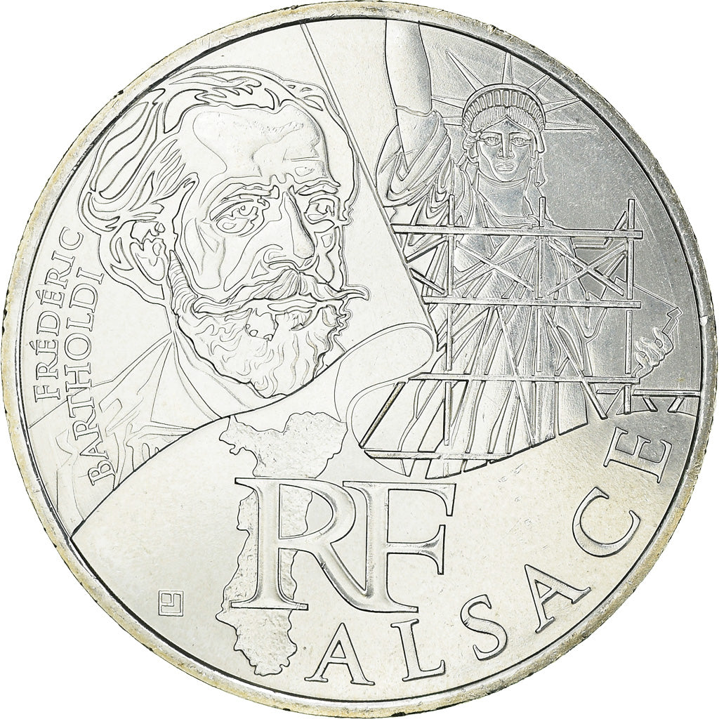 France, 10 Euro, Alsace, 2012, MS(63), Silver