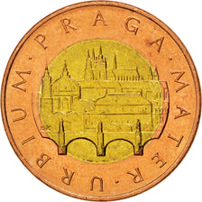 CZECH REPUBLIC, 50 Korun, 1993, KM #1, MS(65-70), Bi-Metallic, 27.5, 9.67