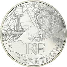 France, 10 Euro, Bretagne, 2012, MS(63), Silver