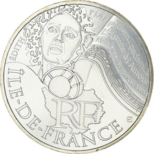 France, 10 Euro, Ile de France, 2012, MS(63), Silver