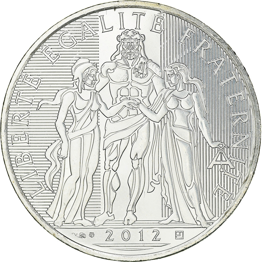 France, 10 Euro, Hercule, 2012, MS(63), Silver
