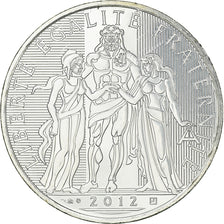 France, 10 Euro, Hercule, 2012, MS(63), Silver