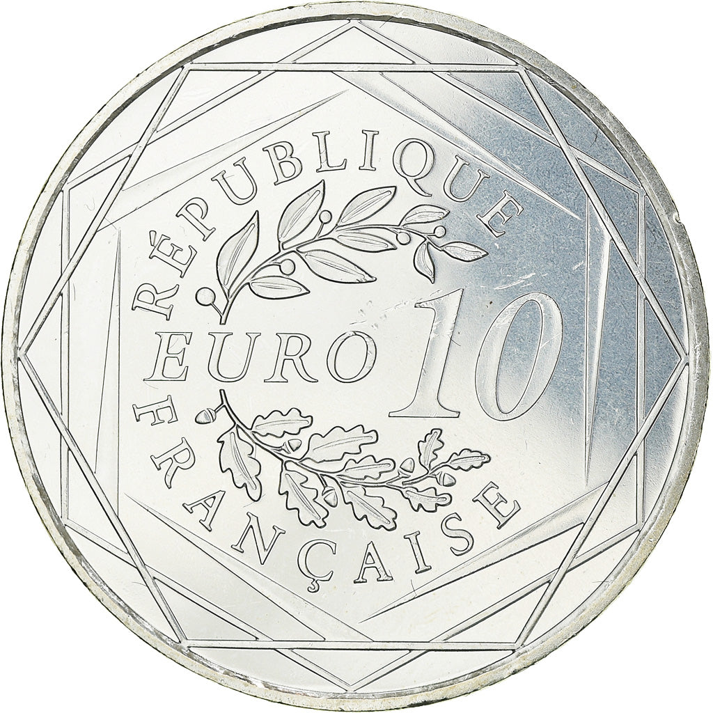 France, 10 Euro, Hercule, 2012, MS(63), Silver