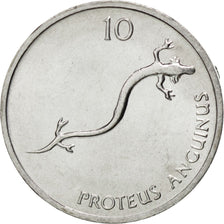 SLOVENIA, 10 Stotinov, 1992, KM #7, MS(65-70), Aluminum, 16, 0.57