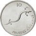SLOVENIA, 10 Stotinov, 1992, KM #7, MS(65-70), Aluminum, 16, 0.57