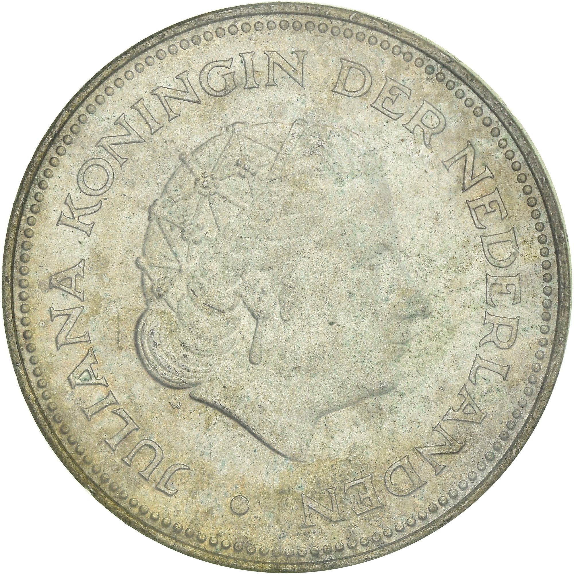 Coin, Netherlands, Juliana, 10 Gulden, 1970, Prooflike, MS(63), Silver, KM:195