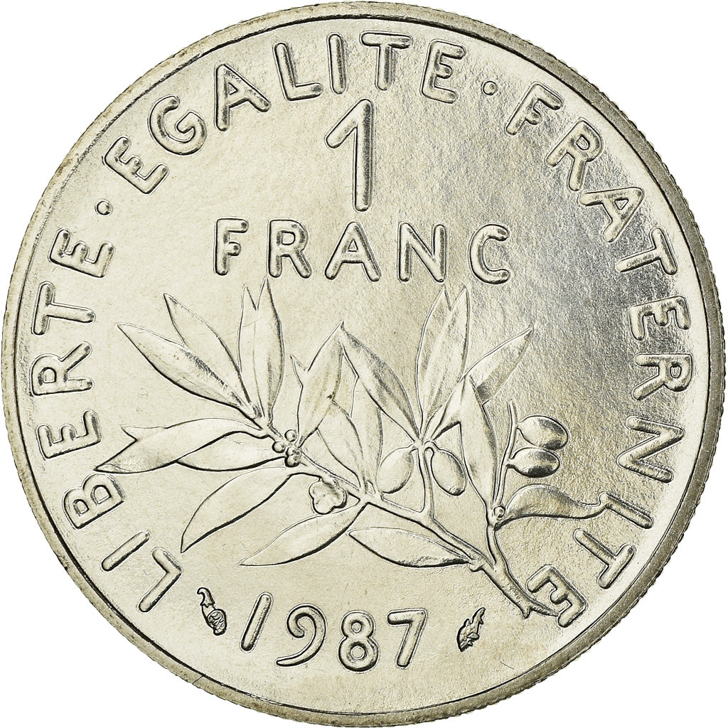 Monnaie, France, Semeuse, Franc, 1987, Paris, FDC, FDC, Nickel, KM:925.1