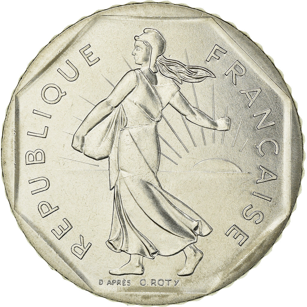 Coin, France, Semeuse, 2 Francs, 1987, FDC, MS(65-70), Nickel, KM:942.1