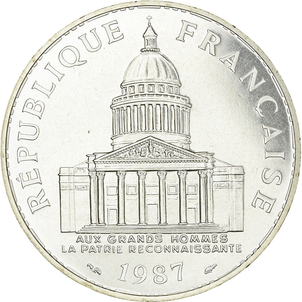 Coin, France, Panthéon, 100 Francs, 1987, Paris, FDC, MS(65-70), Silver