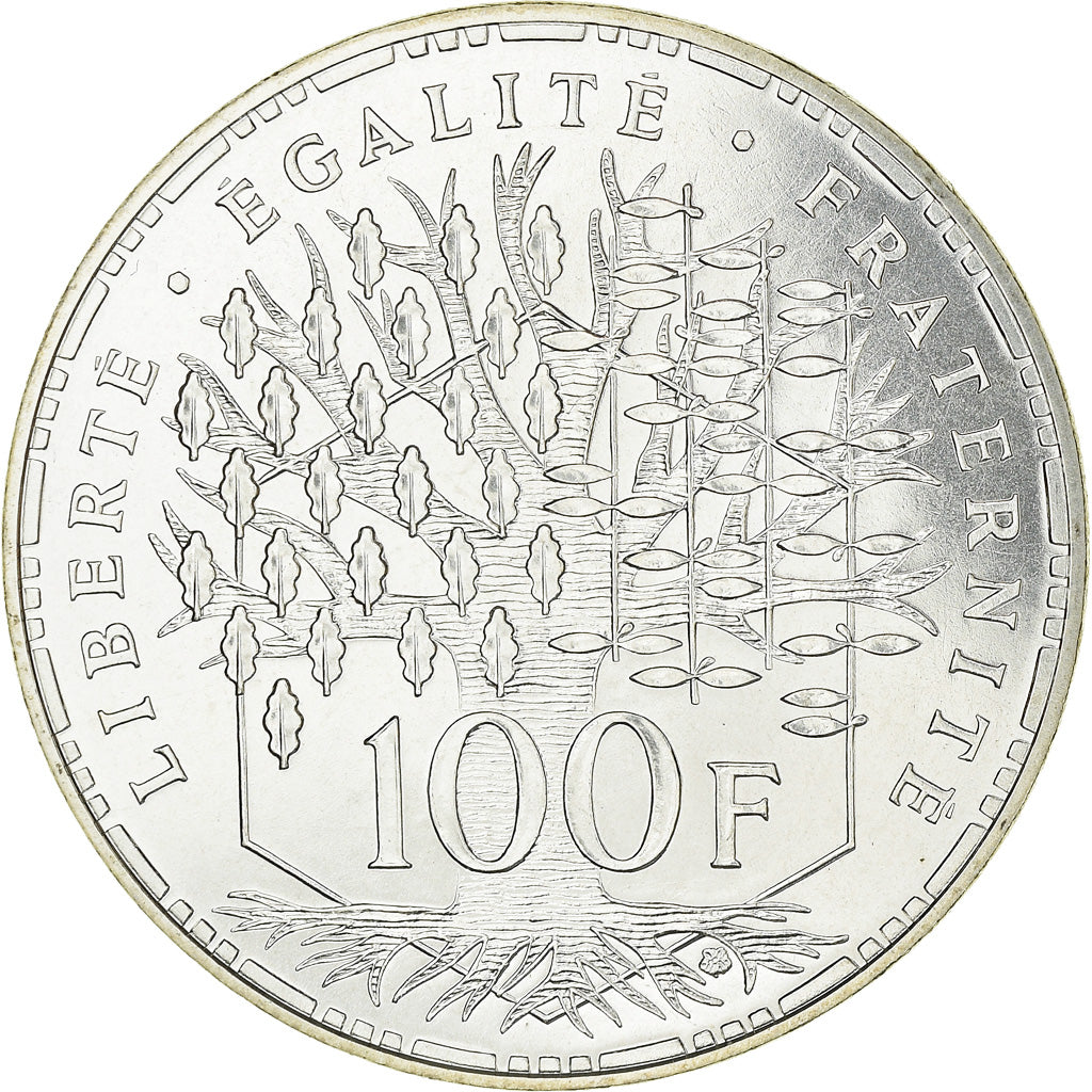 Coin, France, Panthéon, 100 Francs, 1987, Paris, FDC, MS(65-70), Silver
