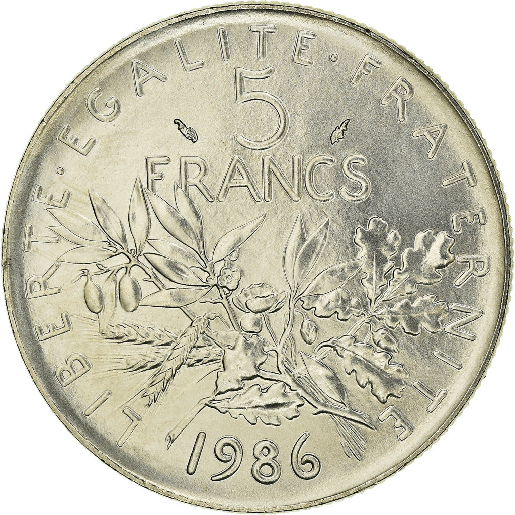 Coin, France, Semeuse, 5 Francs, 1986, Paris, FDC, MS(65-70), Nickel Clad