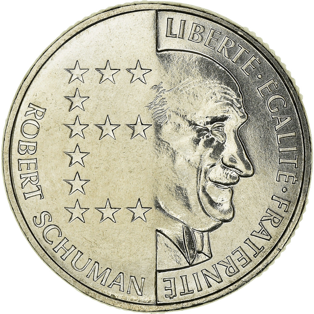 Münze, Frankreich, Schumann, 10 Francs, 1986, FDC, STGL, Nickel, KM:958