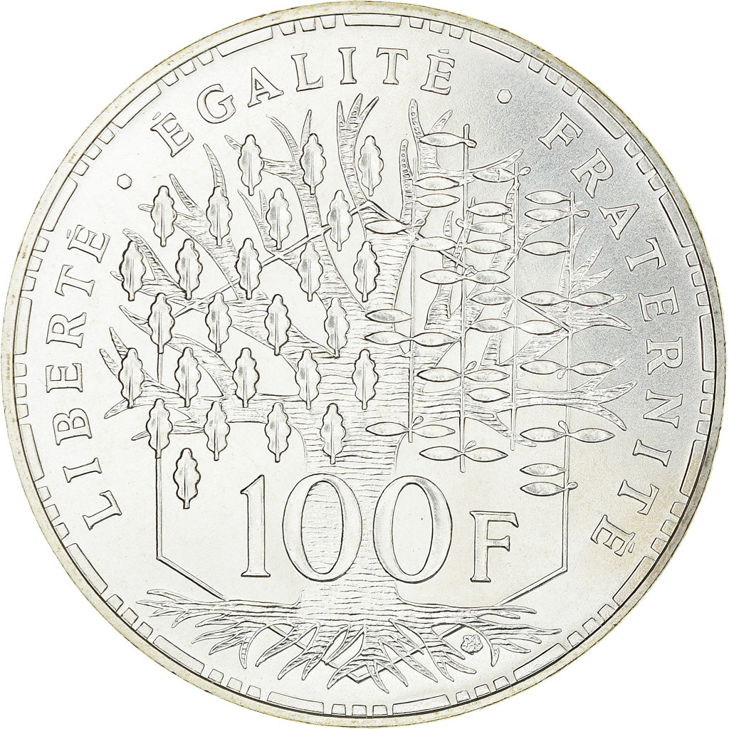 Moneta, Francia, Panthéon, 100 Francs, 1986, Paris, FDC, FDC, Argento, KM:951.1