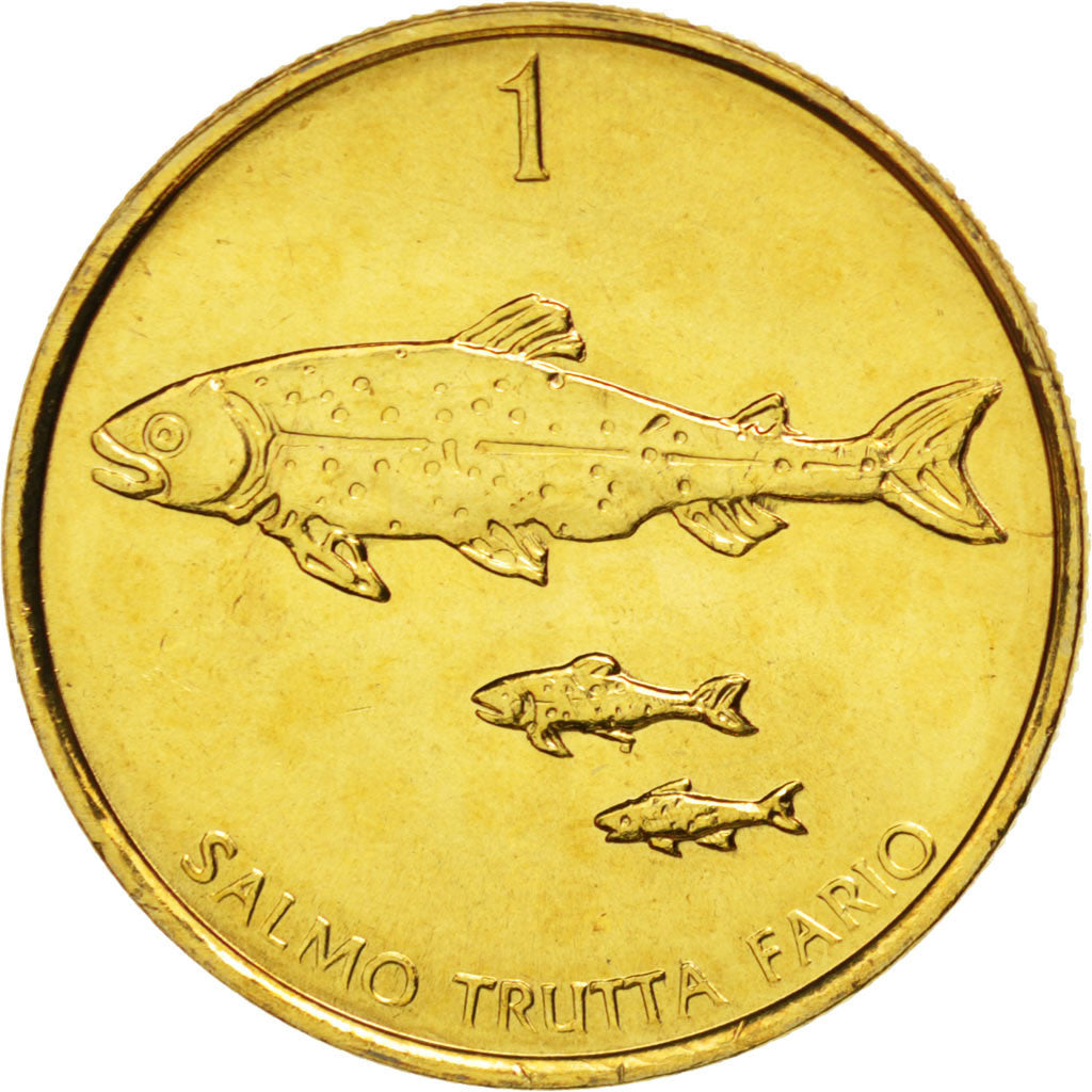 SLOVENIA, Tolar, 2004, KM #4, MS(65-70), Nickel-Brass, 22, 4.51