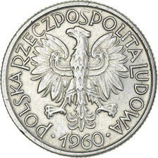 Moneta, Polska, 2 Zlote, 1960, Warsaw, AU(50-53), Aluminium, KM:46