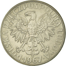 Moeda, Polónia, 10 Zlotych, 1967, Warsaw, AU(55-58), Cobre-níquel, KM:59