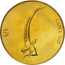 SLOVENIA, 5 Tolarjev, 2000, KM #6, MS(65-70), Nickel-Brass, 26, 6.36