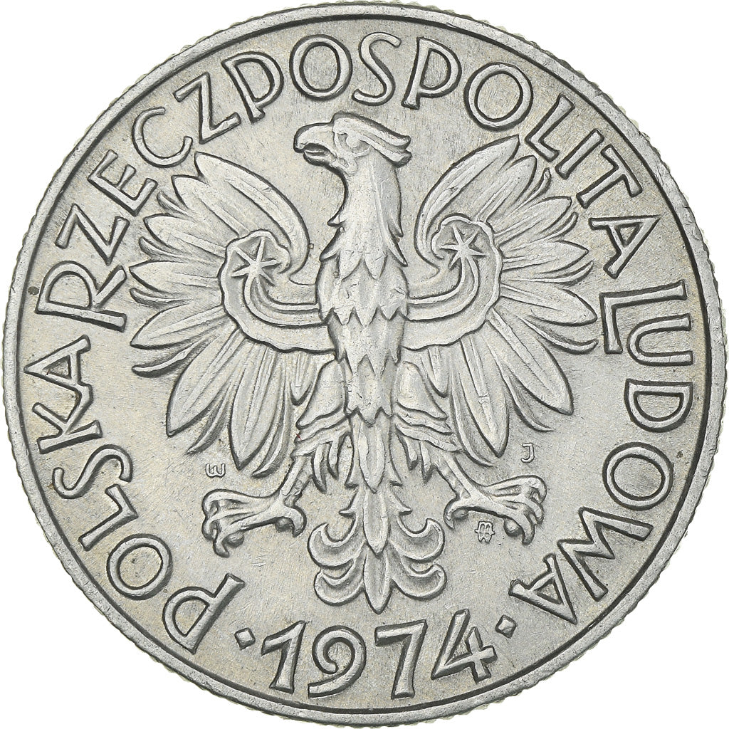 Monnaie, Pologne, 5 Zlotych, 1974, Warsaw, SUP, Aluminium, KM:47