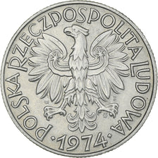 Monnaie, Pologne, 5 Zlotych, 1974, Warsaw, SUP, Aluminium, KM:47