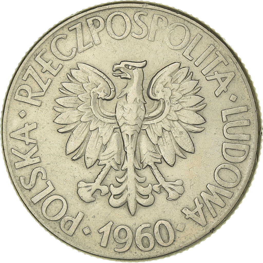 Munten, Polen, 10 Zlotych, 1960, Warsaw, Kopernik, ZF, Cupro-nikkel, KM:51a
