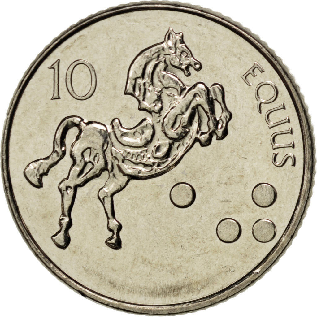 SLOVENIA, 10 Tolarjev, 2006, KM #41, MS(65-70), Copper-Nickel, 24, 5.71