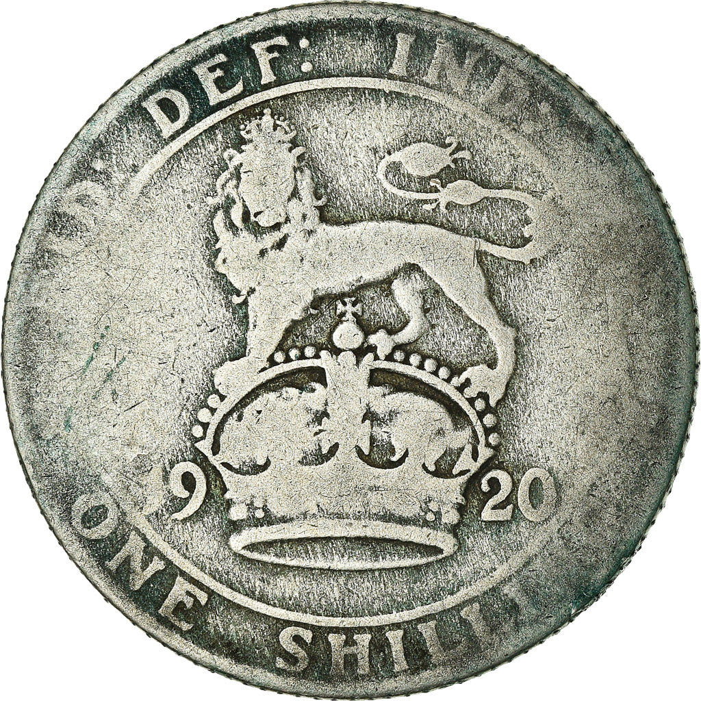 Coin, Great Britain, George V, Shilling, 1920, F(12-15), Silver, KM:816a