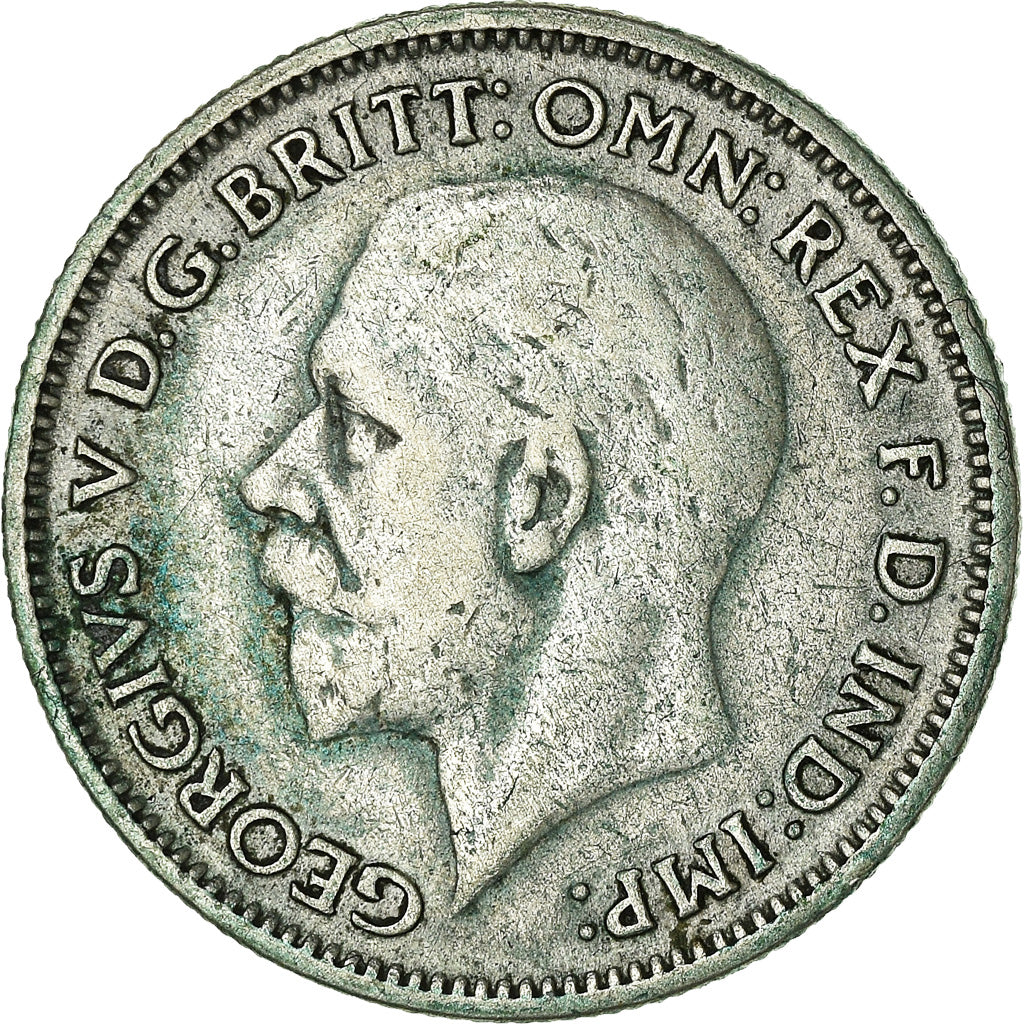 Coin, Great Britain, George V, 6 Pence, 1932, VF(30-35), Silver, KM:832