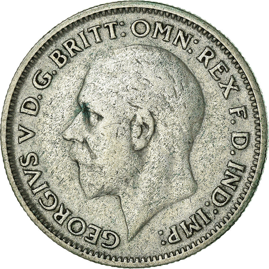 Coin, Great Britain, George V, 6 Pence, 1931, EF(40-45), Silver, KM:832