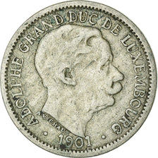 Moneta, Lussemburgo, Adolphe, 10 Centimes, 1901, MB, Rame-nichel, KM:25