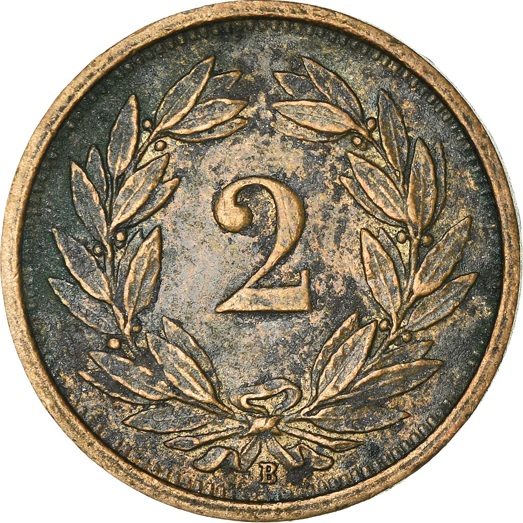 Coin, Switzerland, 2 Rappen, 1937, Bern, EF(40-45), Bronze, KM:4.2a