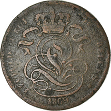 Munten, België, Leopold II, Centime, 1869, ZG+, Koper, KM:33.1