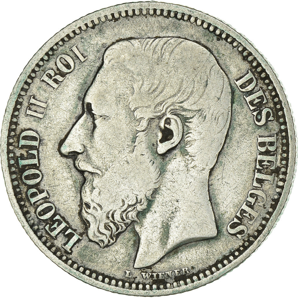 Coin, Belgium, Leopold II, 2 Francs, 2 Frank, 1868, VF(30-35), Silver, KM:30.1