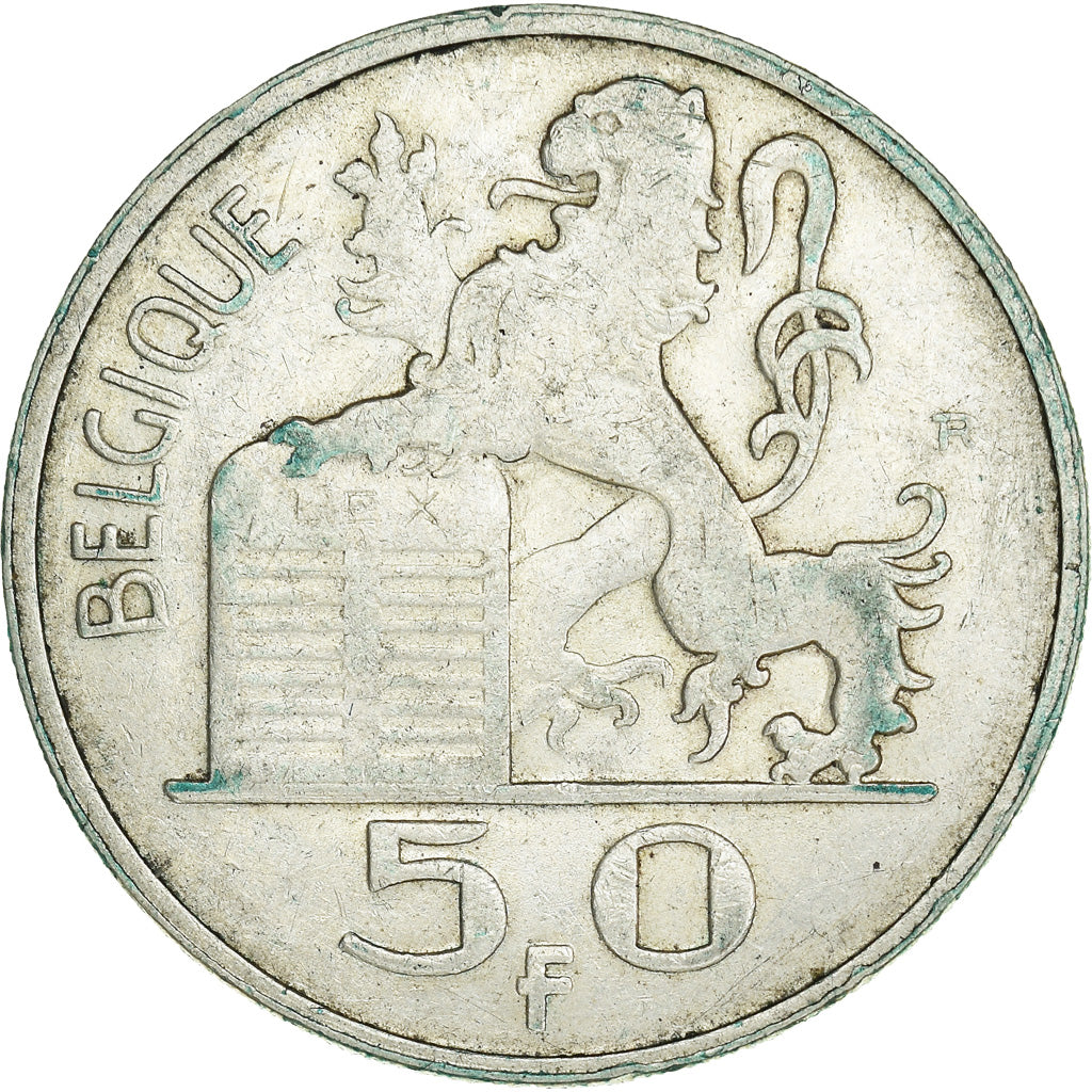 Monnaie, Belgique, 50 Francs, 50 Frank, 1948, TB+, Argent, KM:136.1