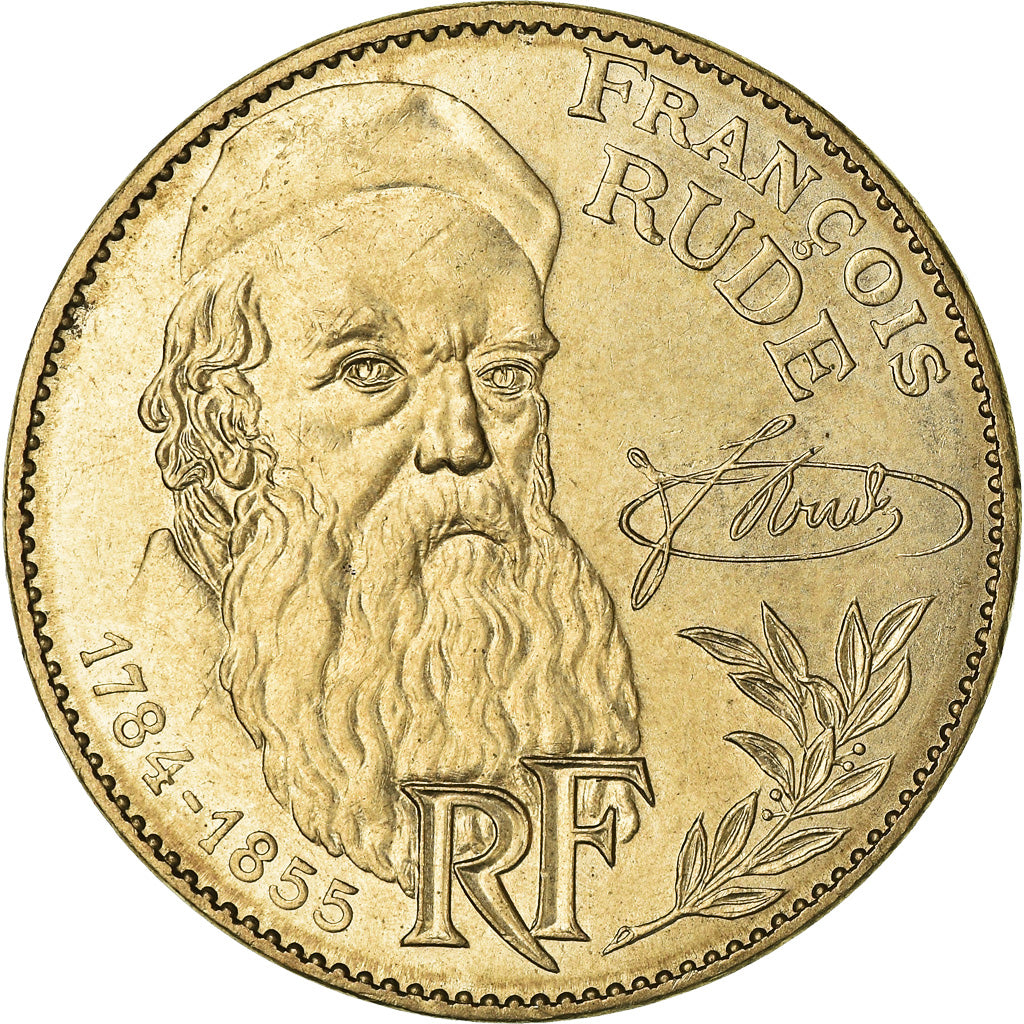 Moeda, França, François Rude, 10 Francs, 1984, AU(55-58), Níquel-Bronze