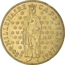 Moneta, Francia, Hugues Capet, 10 Francs, 1987, BB+, Argento, KM:961