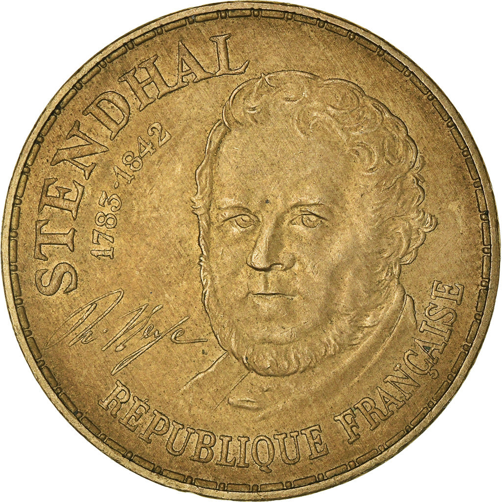 Coin, France, Stendhal, 10 Francs, 1983, EF(40-45), Nickel-Bronze, KM:953