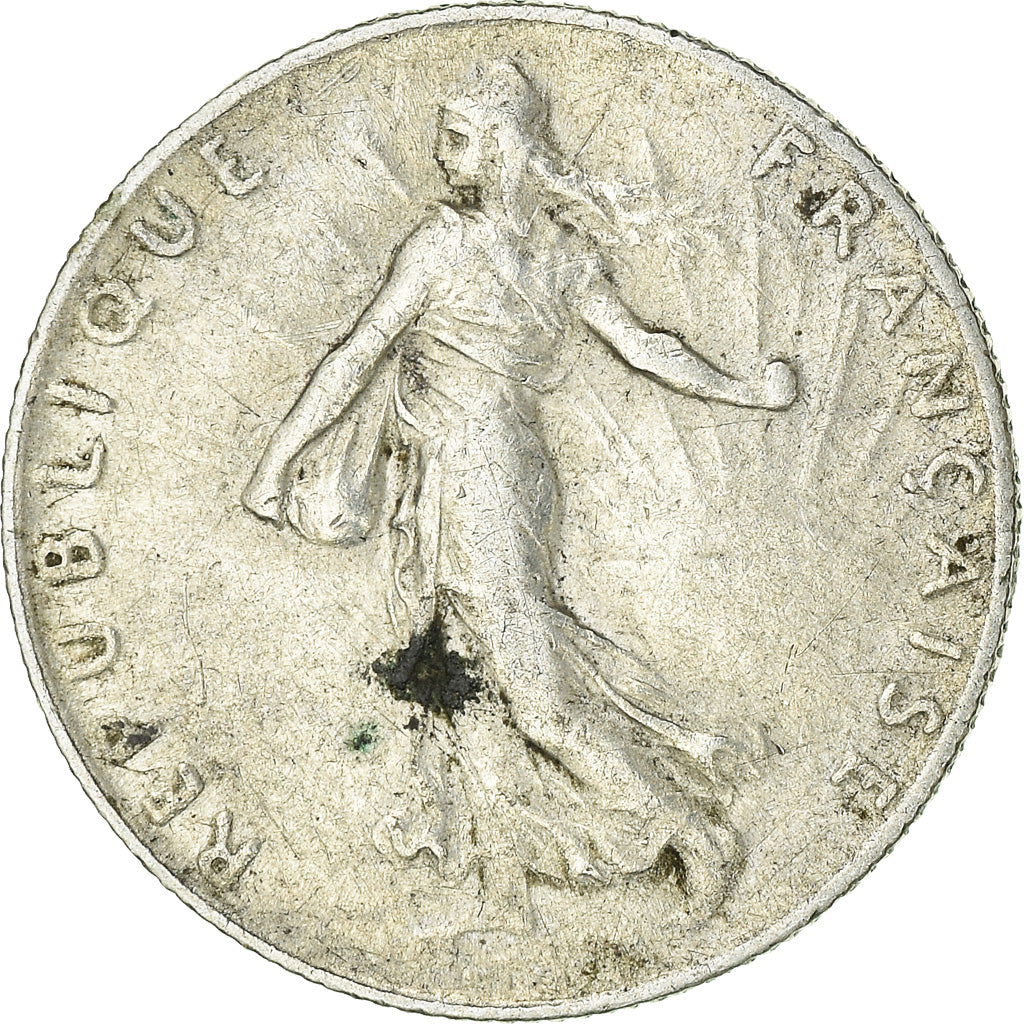 Coin, France, Semeuse, 50 Centimes, 1915, Paris, EF(40-45), Silver, KM:854