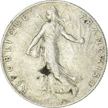 Moeda, França, Semeuse, 50 Centimes, 1915, Paris, EF(40-45), Prata, KM:854